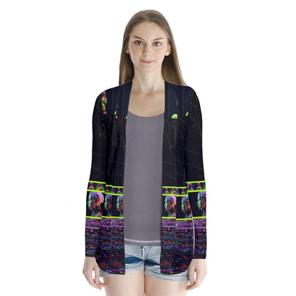 Glitch Space Collar Cardigan