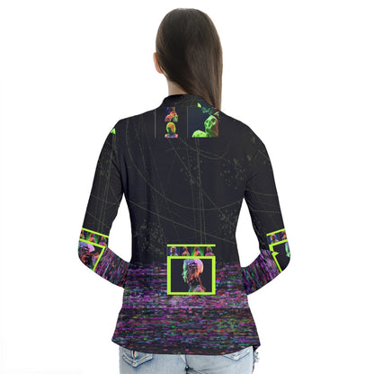 Glitch Space Collar Cardigan