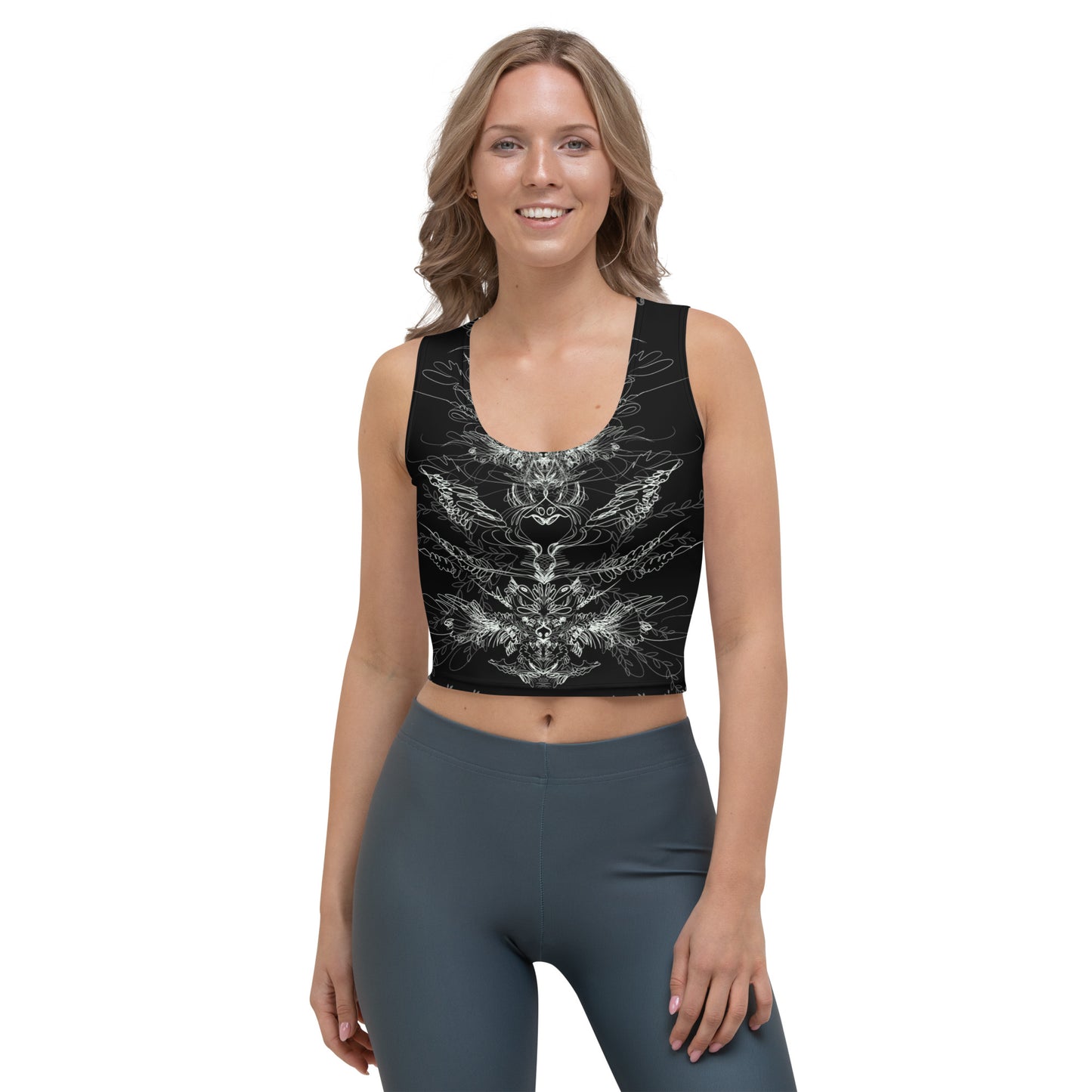 Challk BW Expanse  Crop Top