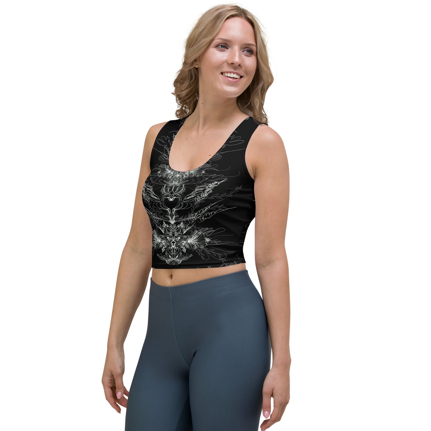 Challk BW Expanse  Crop Top