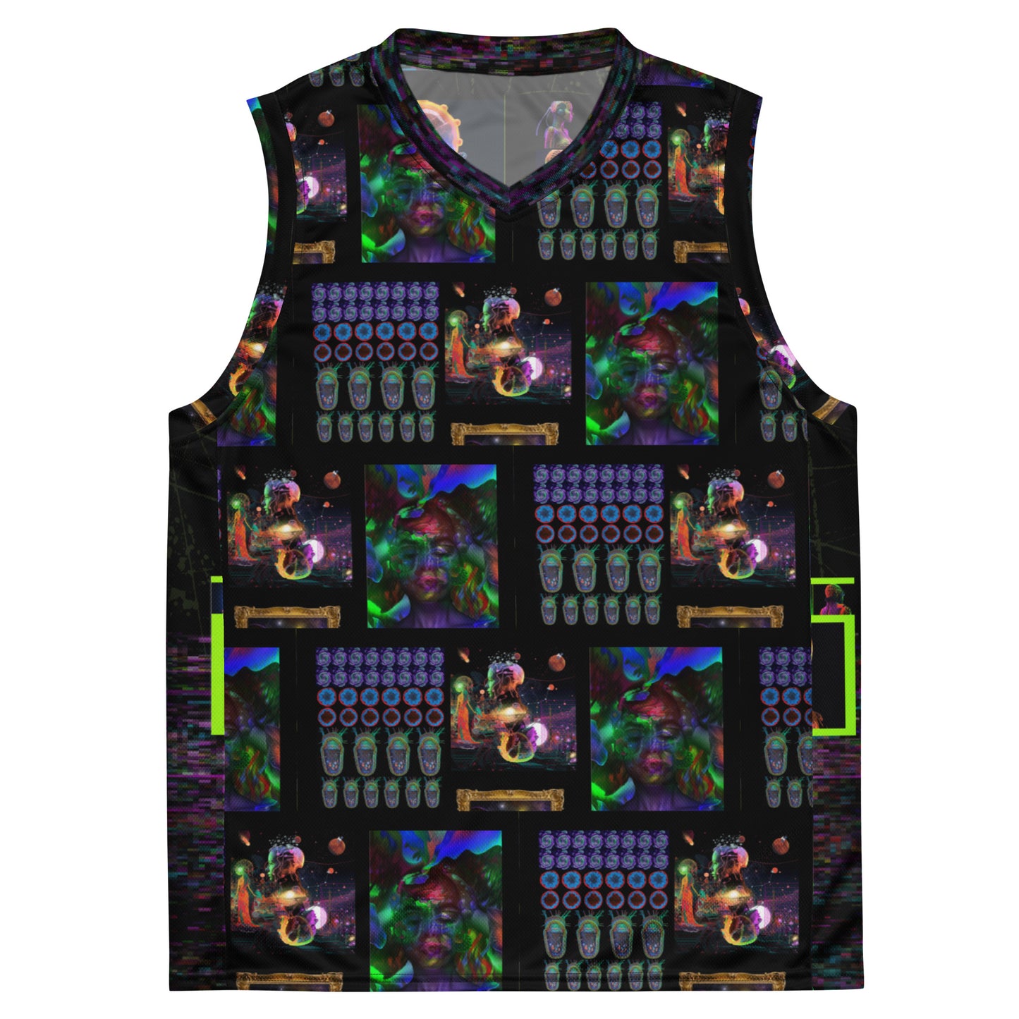 Recycled unisex basketball jersey