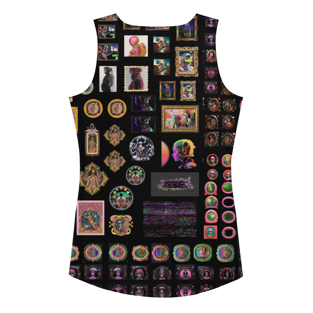 Vintage Enamel Sublimation Cut & Sew Tank Top