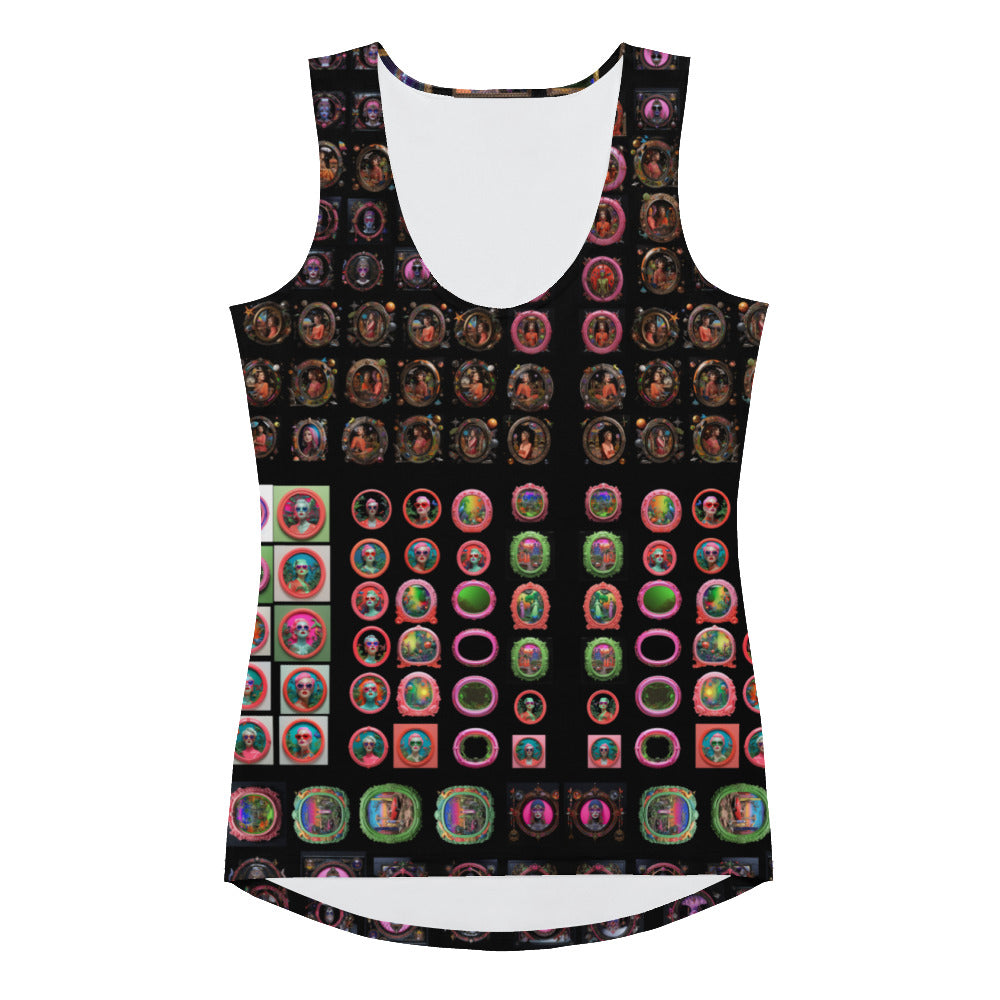 Vintage Enamel Sublimation Cut & Sew Tank Top