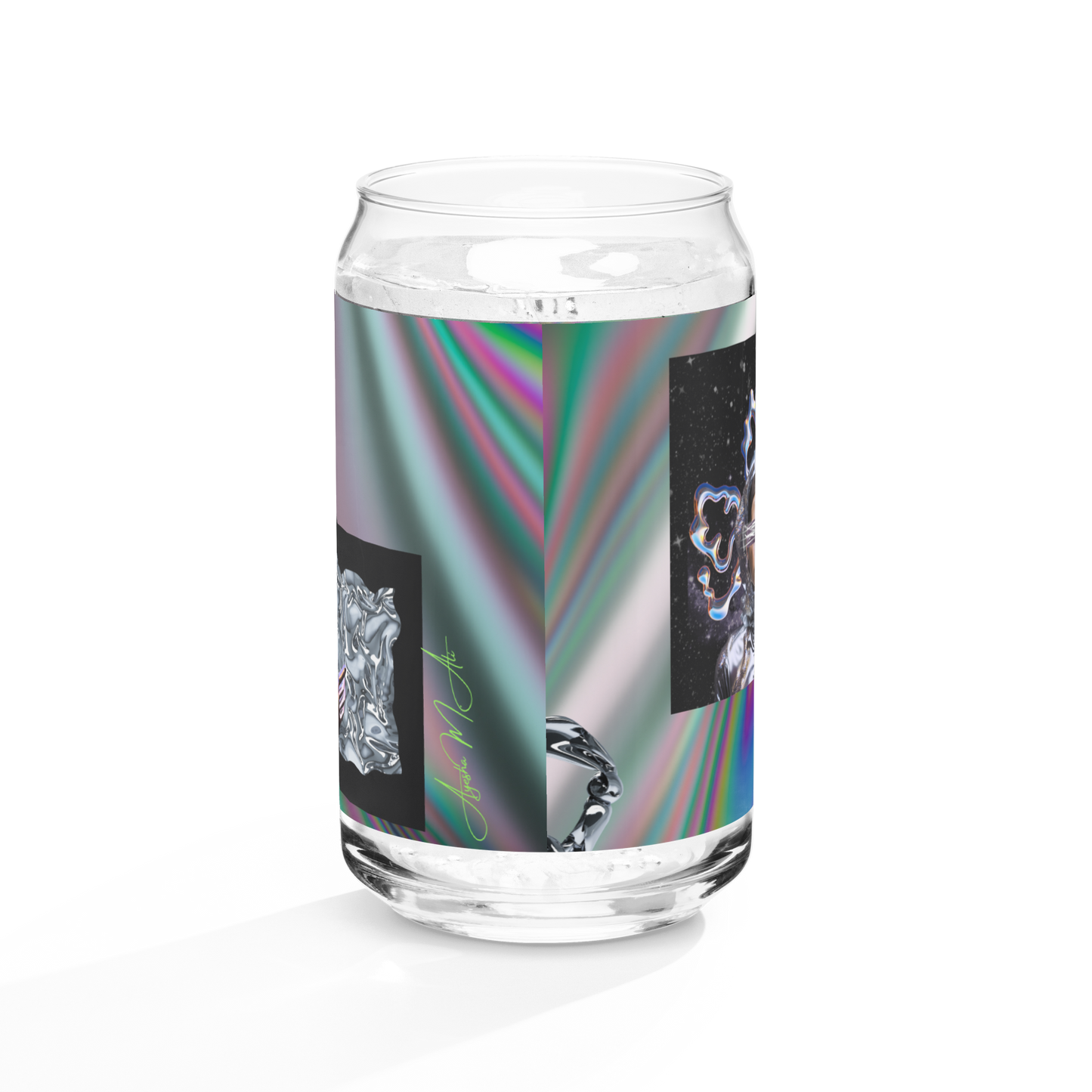 Holo-Spacegirl Can-shaped glass