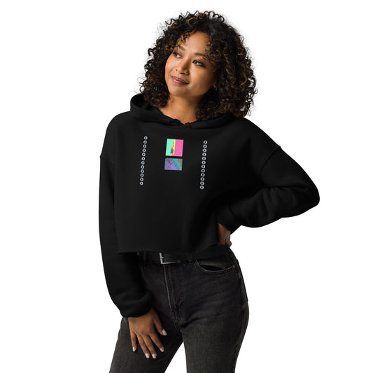 Holo rings Neolumi Crop Hoodie